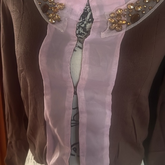 Mischa Barton Cropped Cardigan (M) - Picture 3 of 7